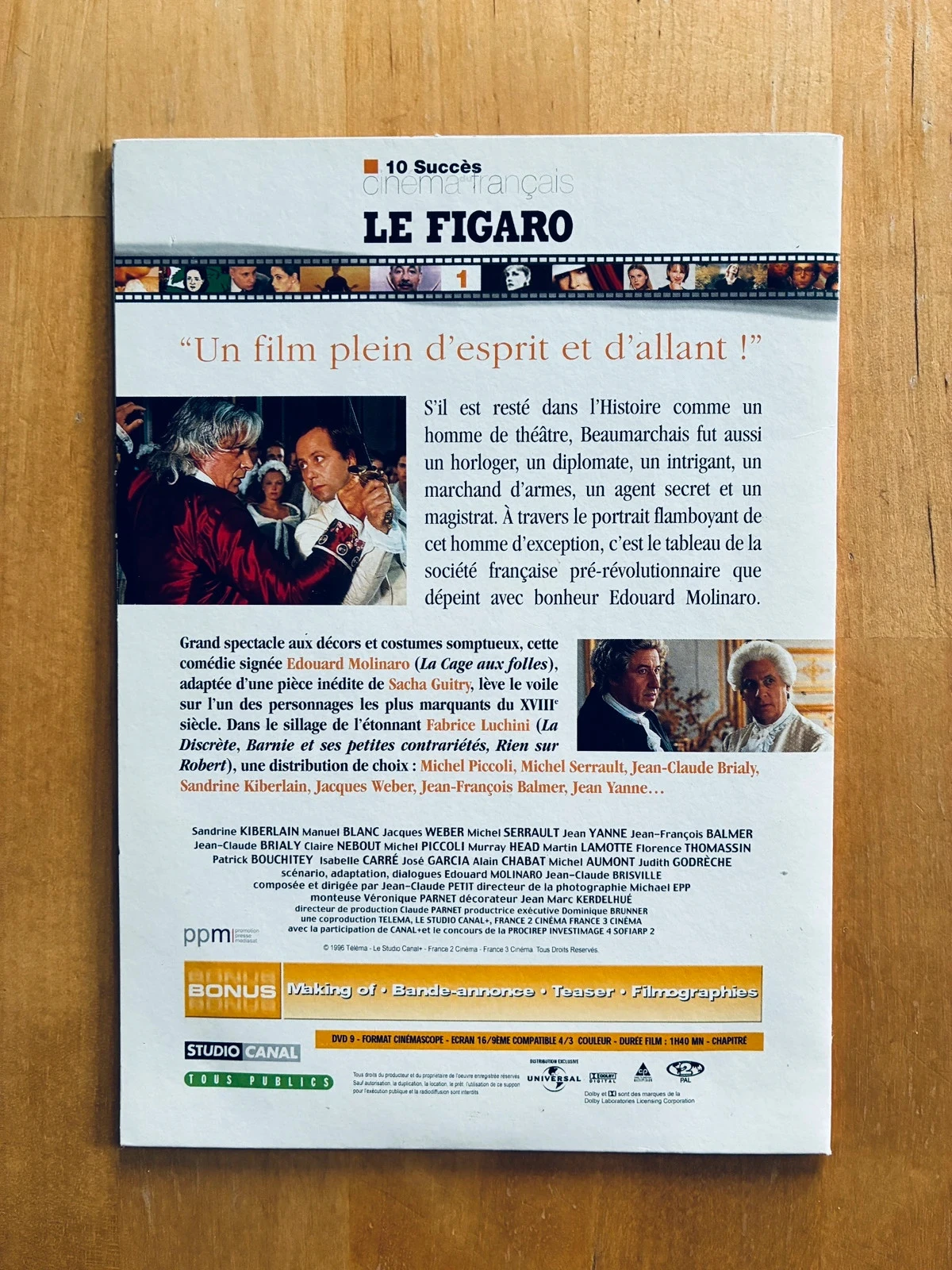 DVD Beaumarchais el insolente con Fabrice Luchini. – photo 3
